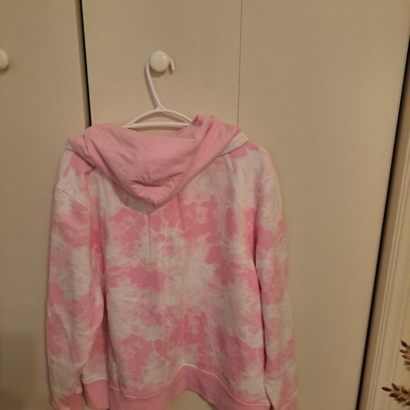 V-neck hooded tye dye sweatshirt - Picture 2 of 3